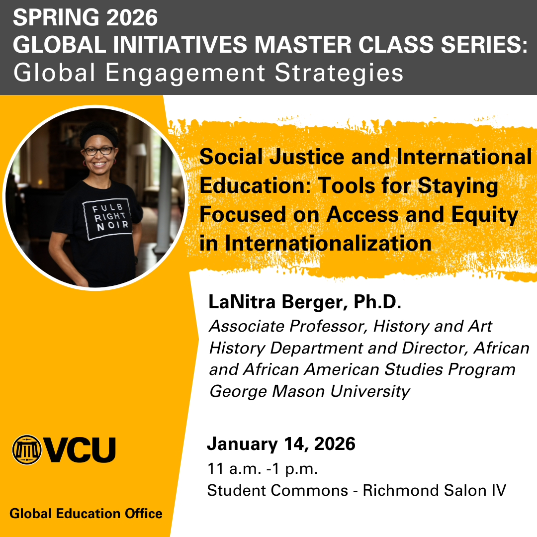 Fall Global Initiatives Master Class Series
